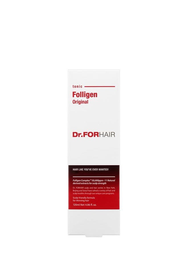Dr.FORHAIR - Dr.FORHAIR Folligen Original Tonic 4.06 fl oz 120 ml For Thinning Hair Care Spray Treatment Support Hair Growth Strength Thickening Root Enhancer - Image 1