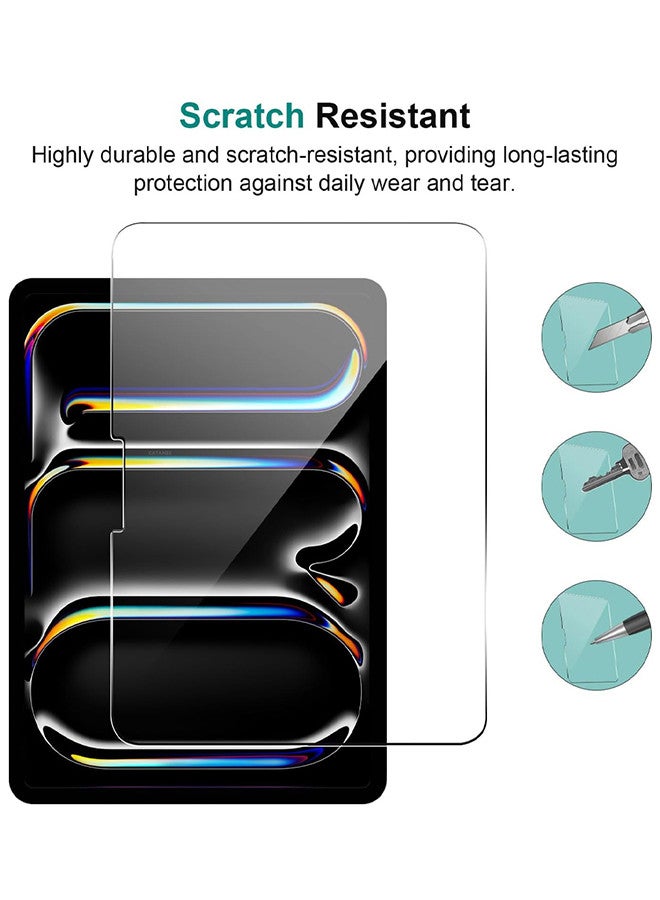 CATANES 2PCS Screen Protector for iPad Pro 13 Inch (M5/M4) 2025/2024/ iPad Air 13 Inch (M3/M2) 2025/2024 Tempered Glass Screen Saver Film Guard for iPad Pro 13/iPad Air 13 2025/2024 Release - Image 3