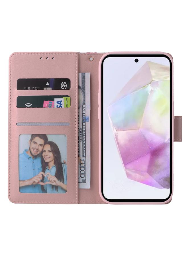 S-TOP Case For Samsung Galaxy A35 5G Marble Bronzing Stitching Leather Phone Case - Image 4