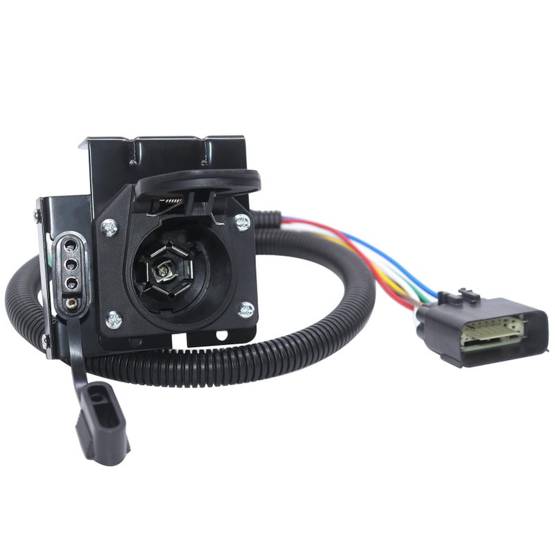 CARROFIX MultiTow 7Way 4Pin Trailer Wiring Harness Fits for Tesla Model Y 20202023 OEMStyle Replacement Towing Hitch Connector Plug and Play