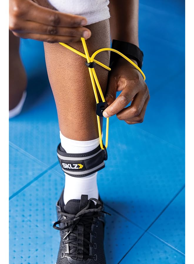 SKLZ Bump N Pass Volleyball Trainer with Resistance Bands for Improved Passing Technique Black - Image 4