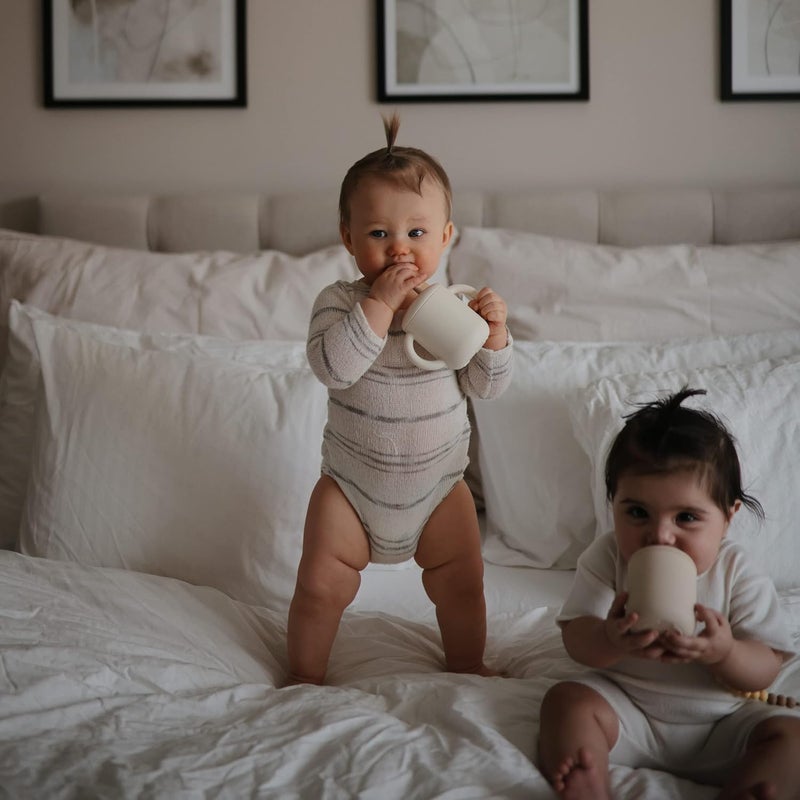 mushie 100 Silicone Training Cup  Straw for Toddlers  6 Months Whales - Image 2