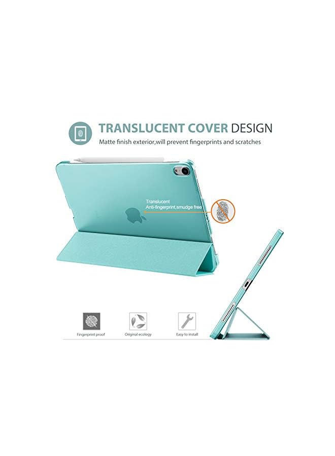Procases iPad Air 5th Generation Case 2022 / iPad Air 4th 2020 Case 10.9 Inch, Slim Stand Hard Back Shell Protective Smart Cover Cases for iPad Air 5th A2589 A2591/ Air 4th Gen A2316 A2324 -Aqua - Image 4