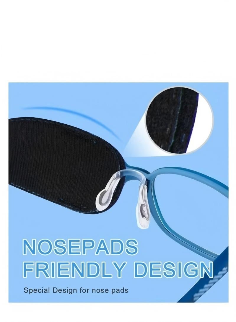 4 Pack Eye Patches for Kids Girls Boys Right & Left Eye Patch for Glasses Lazy Eye Patch for Children Treating Lazy Eye Amblyopia Strabismus and After Surgery Full Coverage (Blue) - Image 4