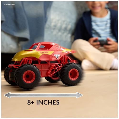 Monster Jam, Marvel Iron Man RC Monster Truck, 1:24 Scale, Kids Toys for Boys and Girls Ages 4 and up - Image 4
