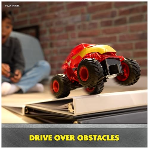 Monster Jam, Marvel Iron Man RC Monster Truck, 1:24 Scale, Kids Toys for Boys and Girls Ages 4 and up - Image 5