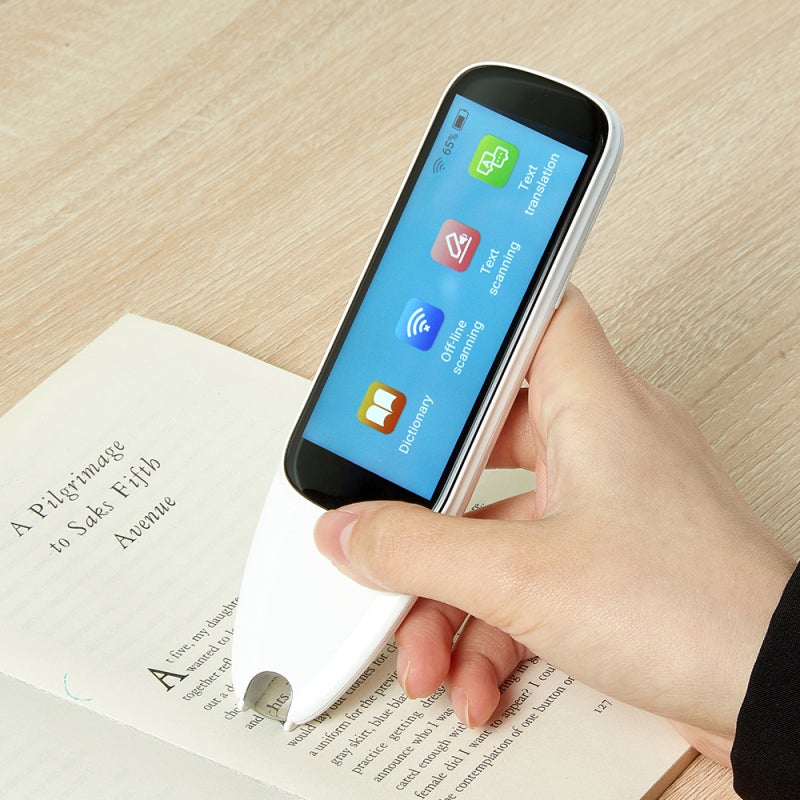 Text To Speech Scanner: 3.51" Large Touchscreen White Scanning Pen Translator - 1+32G Storage Multi-language Online Translation for Foreign Language Learners & On-the-go Use - Image 2