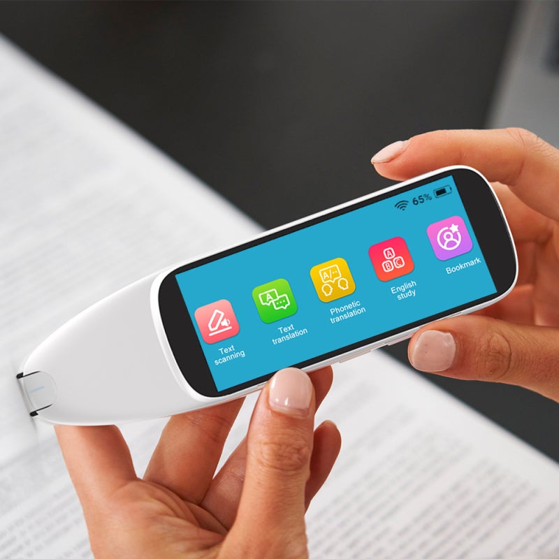Text To Speech Scanner: 3.51" Large Touchscreen White Scanning Pen Translator - 1+32G Storage Multi-language Online Translation for Foreign Language Learners & On-the-go Use - Image 4