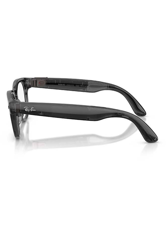 Meta Ray-Ban Scriber Optics (Gen 2) Universal Fit, Shiny Transparent Black Frame, Demo Lens - Image 3