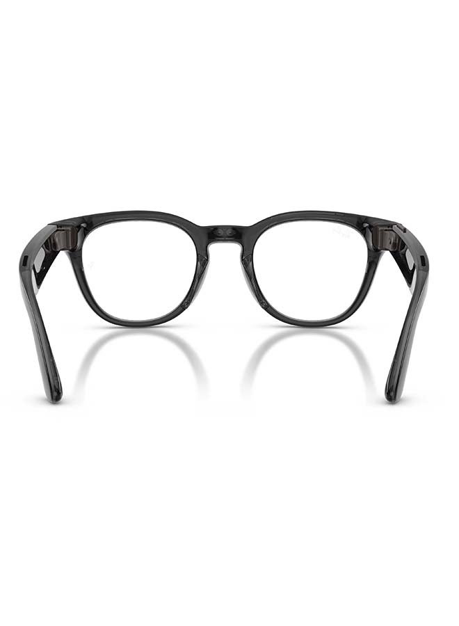 Meta Ray-Ban Scriber Optics (Gen 2) Universal Fit, Shiny Transparent Black Frame, Demo Lens - Image 4