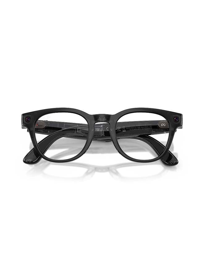 Meta Ray-Ban Scriber Optics (Gen 2) Universal Fit, Shiny Transparent Black Frame, Demo Lens - Image 5