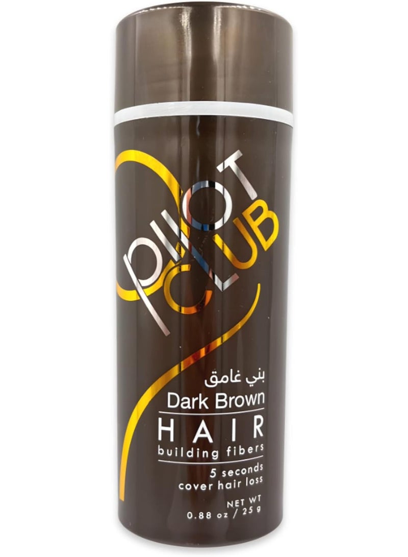 بايلوت ألياف بناء الشعر من بايلوت كلوب تغطي تساقط الشعر خلال 5 ثواني - بني داكن 25 جم - Image 3
