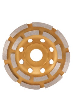 LAWAZIM Pro7 Double-Row Diamond Cup Wheel - 4.5inch - For Polishing and Cleaning Stone Concrete Surface, Cement, Marble, Rock, Granite, and Thin set Removing, Angle Grinder Wheels Cup.  - Image 1