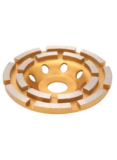 LAWAZIM Pro7 Double-Row Diamond Cup Wheel - 4.5inch - For Polishing and Cleaning Stone Concrete Surface, Cement, Marble, Rock, Granite, and Thin set Removing, Angle Grinder Wheels Cup.  - Image 2