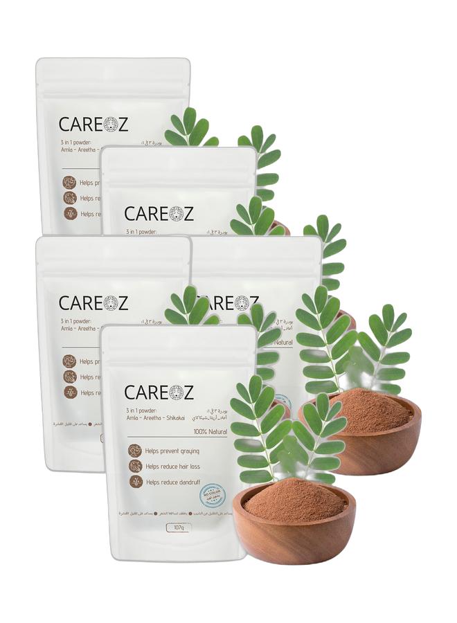 CAREOZ Ultimate Hair Revival 5X Power Bundle – Maximum Shine, Strength & Growth Boost - Image 1