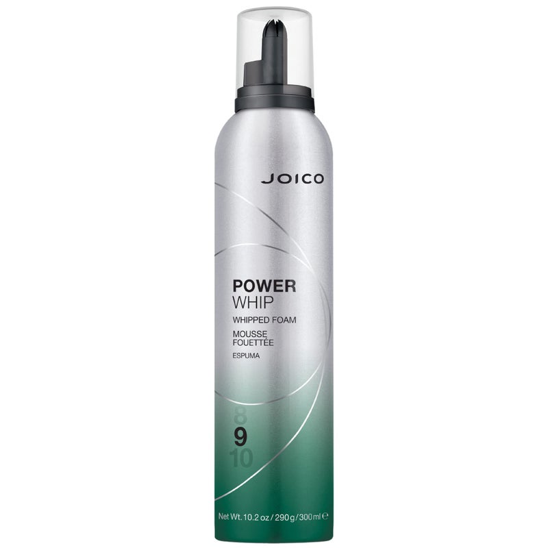 Joico Power Whip Whipped Foam  For Most Hair Types  Add Volume  Body  Thermal Heat Humidity  Pollution Protection  Boost Shine  Control Frizz  Flyaways  Silicone  Paraben Free  102 Fl Oz