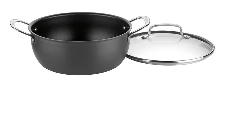 Cuisinart 650-26CP Chef's Classic 5-Quart Chili Pot with Cover Nonstick-Hard-Anodized, Black - Image 2