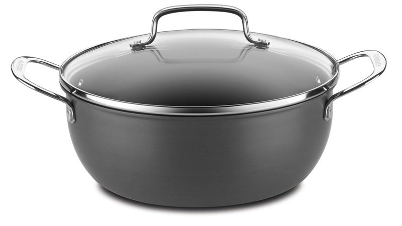 Cuisinart 650-26CP Chef's Classic 5-Quart Chili Pot with Cover Nonstick-Hard-Anodized, Black - Image 1