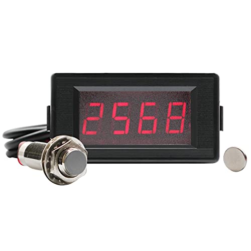 DIGITEN DC 12V 4 Digital Red LED Counter Meter Up Down+Hall Proximity Switch Sensor NPN - Image 2