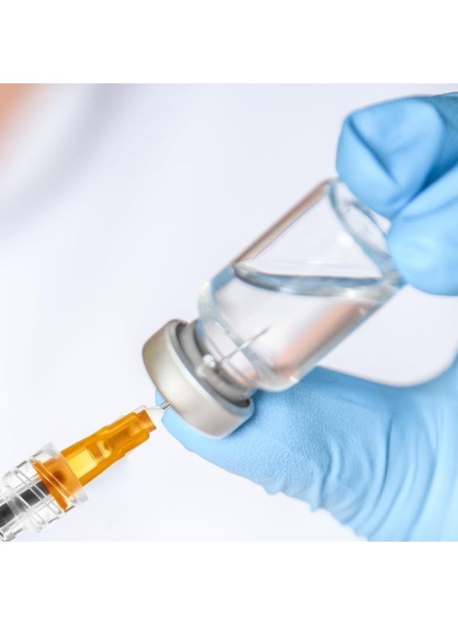 محقنة 1 مل 25G 5/8 بوصة مع وصلة لور-سليب - عبوة من 100 محقنة معقمة للاستخدام مرة واحدة | حقن دقيق وسلس - Image 4