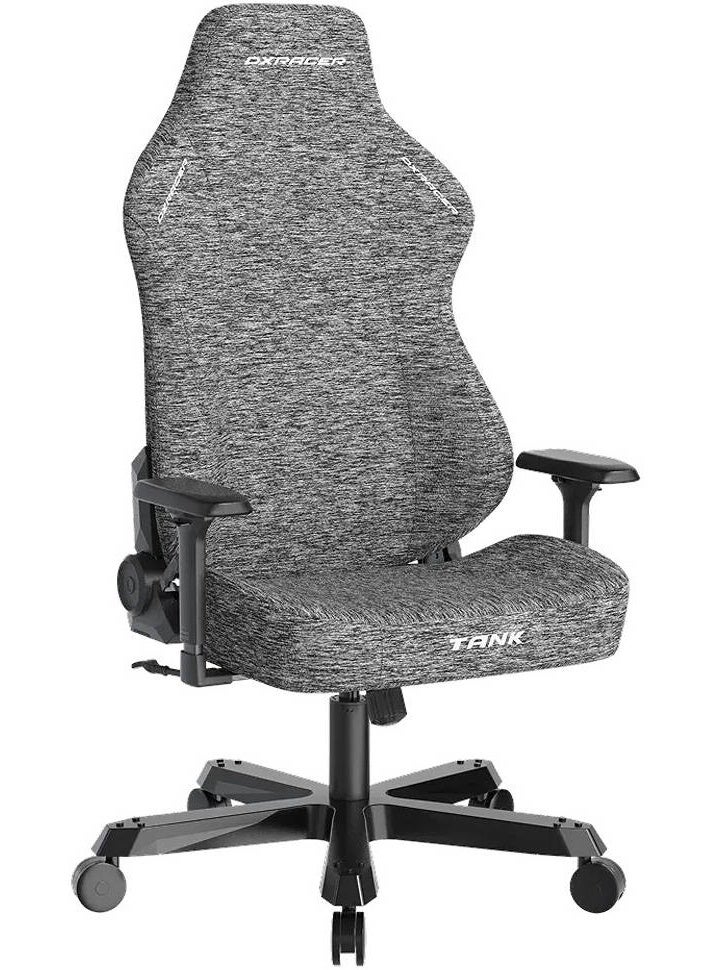 دي إكس ريسر كرسي ألعاب Dxracer Tank Series مقاس XXL، قماش منسوج، رمادي - Image 2