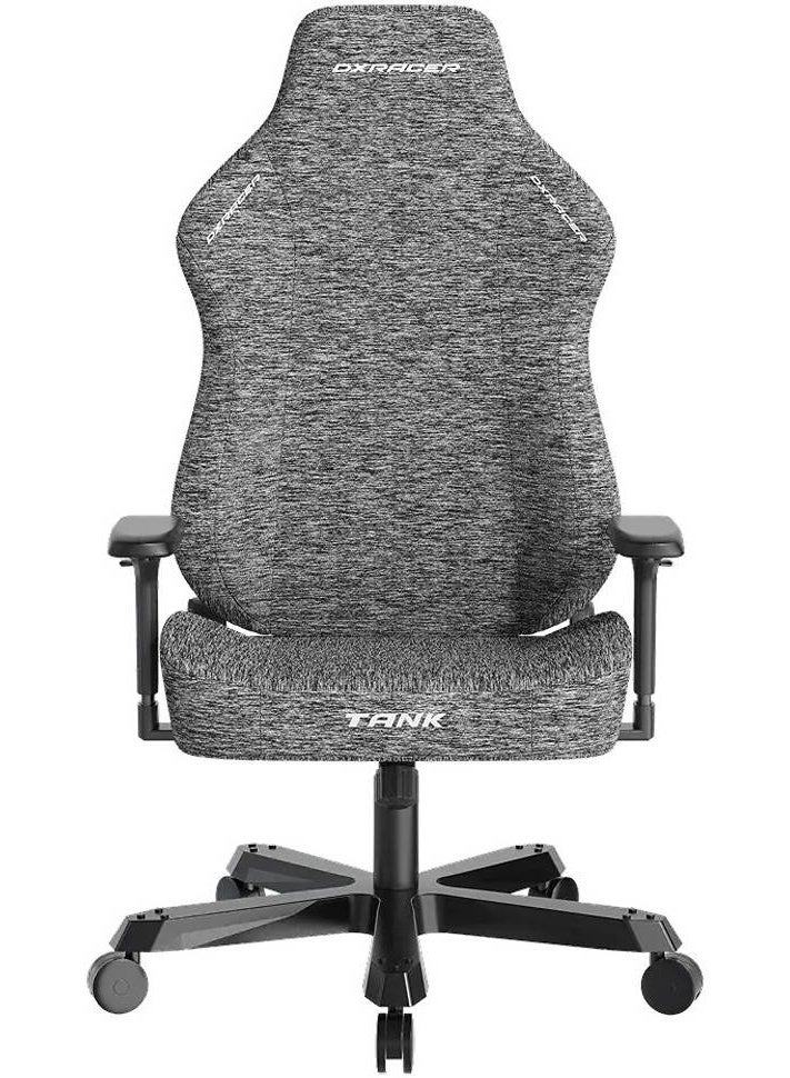 دي إكس ريسر كرسي ألعاب Dxracer Tank Series مقاس XXL، قماش منسوج، رمادي - Image 1