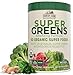 Country Farms Organic Super Greens Natural Flavor 50 Organic Super Foods Packed with Fiber USDA Organic Drink Mix Fruits Vegetables Mushrooms Probiotics Supports Energy 6g Fiber - Image 1