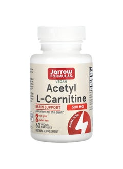 jarrow formulas Jarrow Formulas, Acetyl L-Carnitine, 500 mg, 60 Veggie Capsules  - Image 1