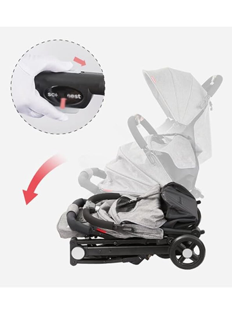 BABYCARA Stroller Reversible Seat One Handed Folding - Image 4