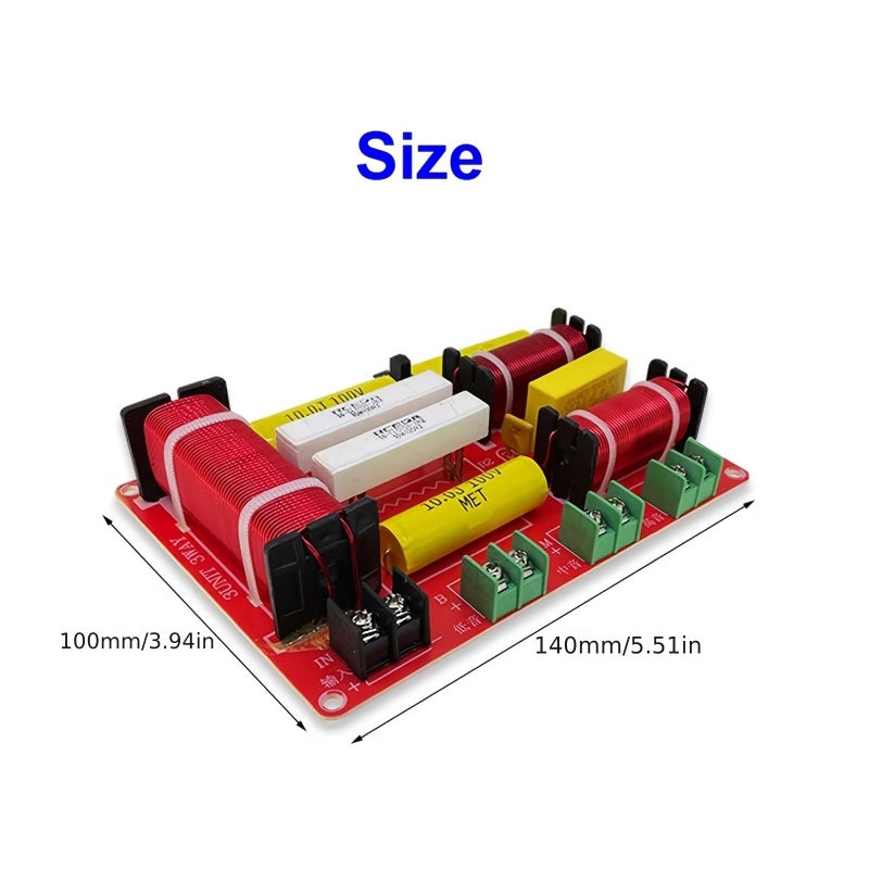 Audio Filter Circuit Board Stereo Speaker Crossover Filters Passive Frequency Divider Unit Crossover Network Module 1pc For DIY Speakers Home Theater Car Audio - Image 2