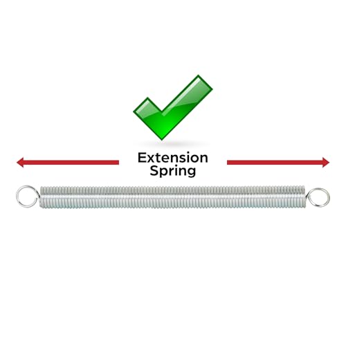 Prime-Line SP 9674 Extension Spring, Spring Steel Construction, Nickel-Plated Finish, 0.062 GA x 5/8 In. x 8-1/2 In., Closed Single Loop (Single Pack) - Image 4