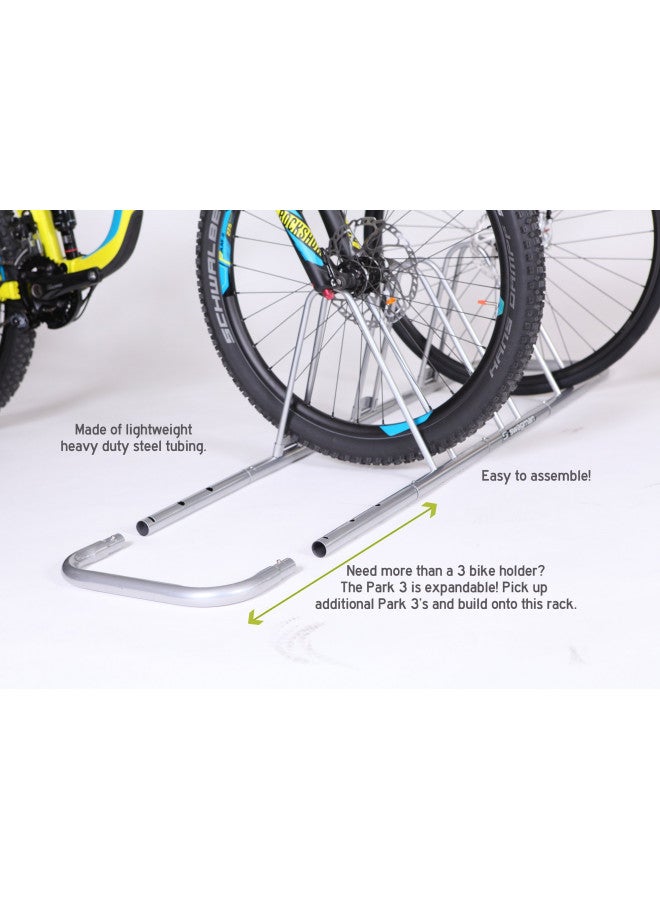 Swagman PARK 3 Bike Storage Rack , Silver - Image 4
