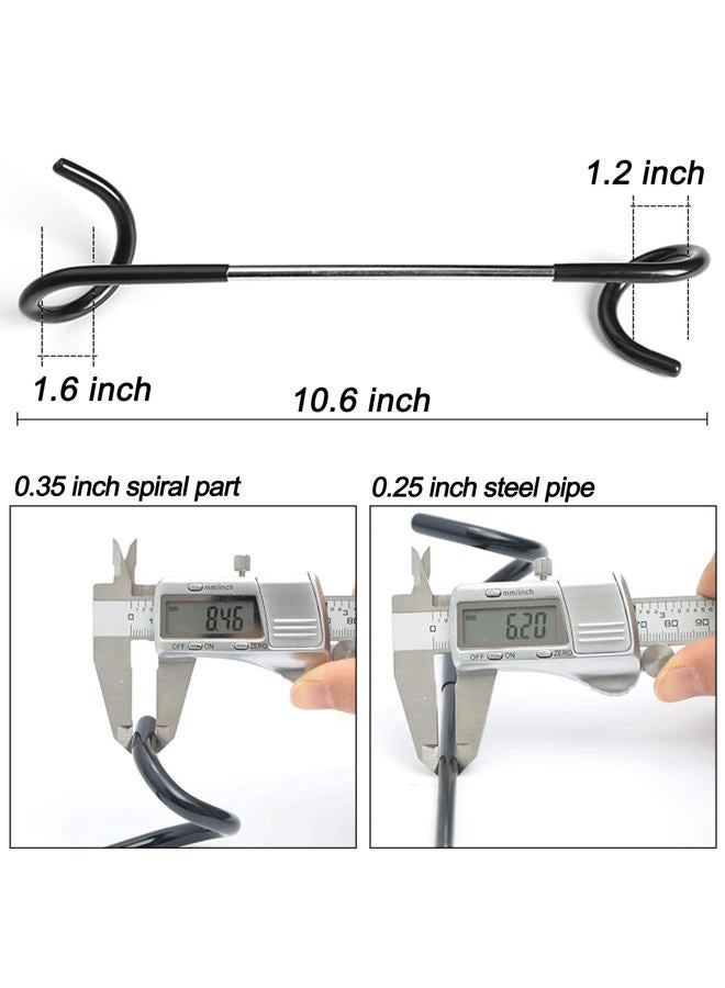 Anranmm 2 PCS Wrap Hooks Bird Feeder Pole Attachment Extra Feeder Arm Addition Pole Hook Birdfeeder Accessories for Hanging Bird Feeders - Image 3