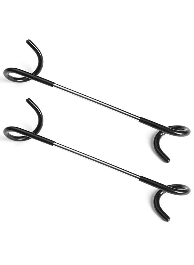 Anranmm 2 PCS Wrap Hooks Bird Feeder Pole Attachment Extra Feeder Arm Addition Pole Hook Birdfeeder Accessories for Hanging Bird Feeders - Image 1