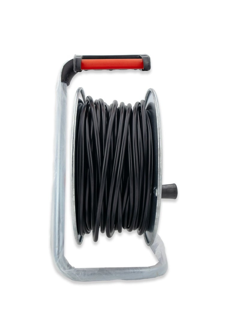 بوس بكرة كابل تمديد 50 متر، مقبس مخرج عالمي عالي الجهد مع قابس بريطاني BOSS Life Style BS-7001 - التكنولوجيا الألمانية - Image 2