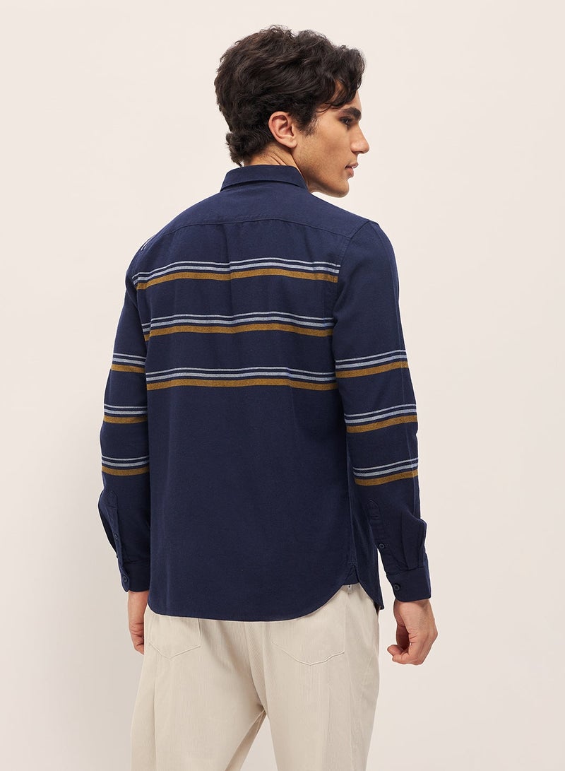 THE BEAR HOUSE Cotton Shirt for Men | Slim Fit, Long Sleeve, Casual & Formal Wear | Soft, Breathable Fabric for Office, Everyday, & All-Season Use in Classic & Trendy - Image 2