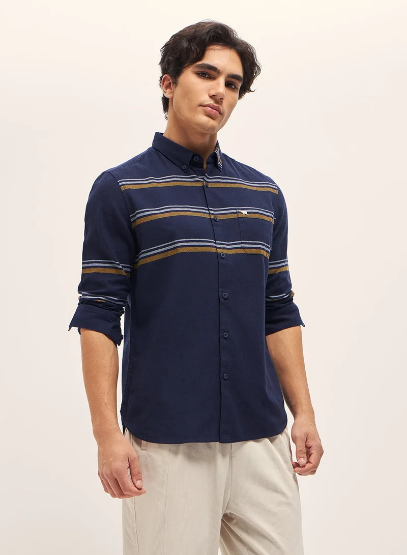 THE BEAR HOUSE Cotton Shirt for Men | Slim Fit, Long Sleeve, Casual & Formal Wear | Soft, Breathable Fabric for Office, Everyday, & All-Season Use in Classic & Trendy