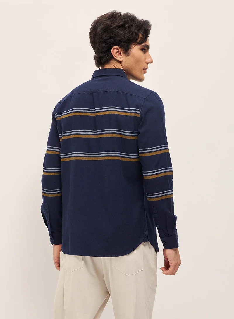 THE BEAR HOUSE  Cotton Shirt for Men | Slim Fit, Long Sleeve, Casual & Formal Wear | Soft, Breathable Fabric for Office, Everyday, & All-Season Use in Classic & Trendy for Men | Best Price UAE