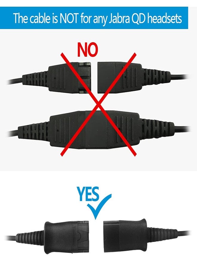 VT QD to USB Adapter Cable Compatible with Any Plantronic-Poly QD Headset with a Quick Disconnect with Volume Control and Mute Microphone/Speaker (PLT-QD-USB(02)) - Image 4