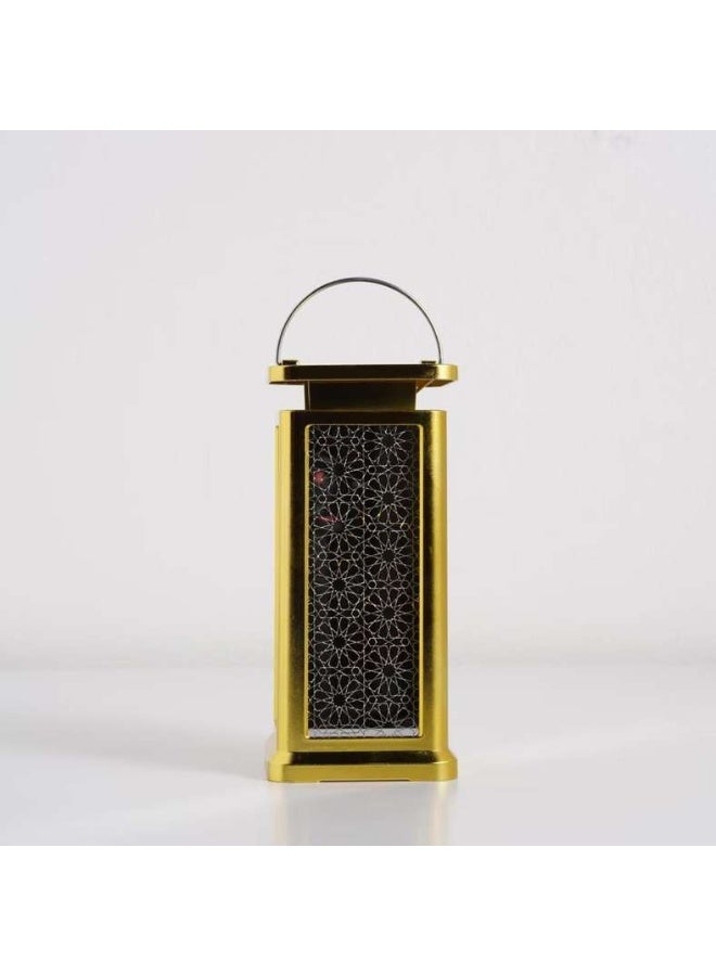 Pan Home Gold LED Lantern with Cutwork Design - Image 3