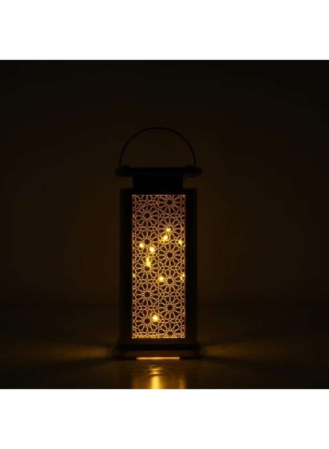 Pan Home Gold LED Lantern with Cutwork Design - Image 2