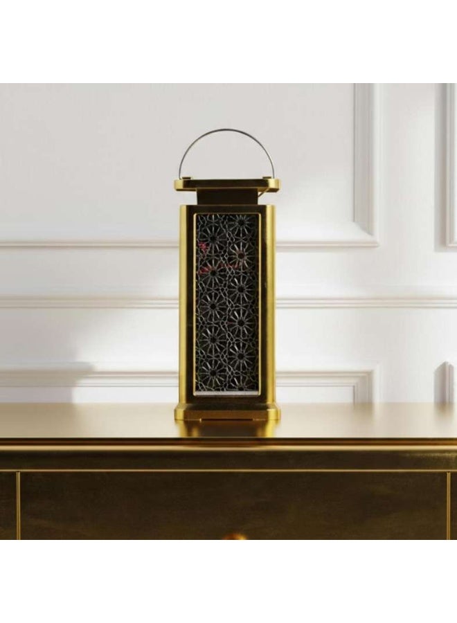 Pan Home Gold LED Lantern with Cutwork Design - Image 1