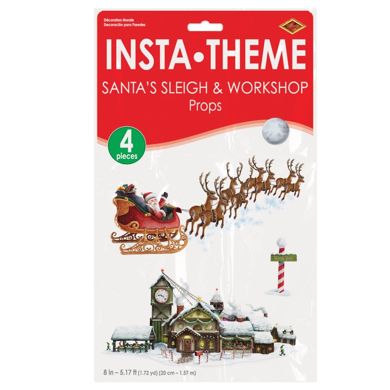 Beistle Santa's Sleigh & Workshop Props - Image 5