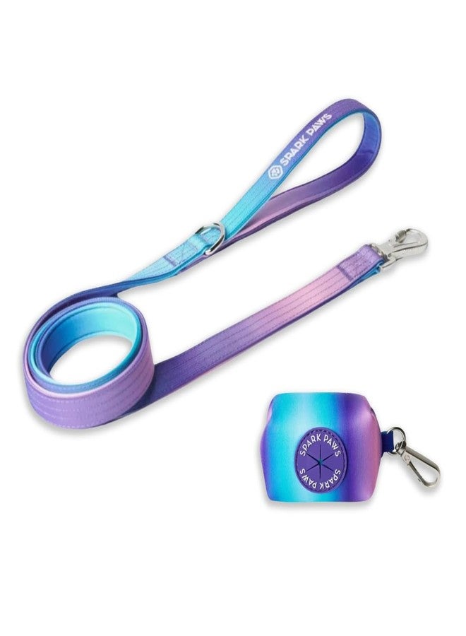 Spark Paws Premium Dog Leash & Poop Bag Set - Heavy-Duty Alloy Hook for Strong Pulling Breeds - Comfortable, Durable & Secure - 90s Retro - Image 1