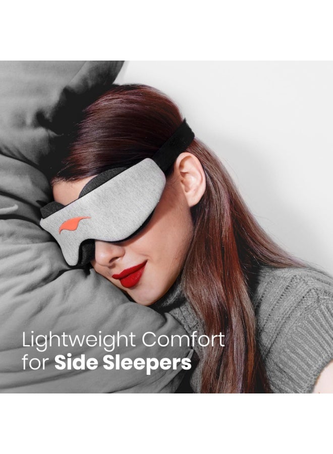Relex Sleep Slim Mask, Ultra-Lightweight Blackout Eye Mask, Slim Comfort Design, Zero Eye Pressure, Infinitely Adjustable Eye Cups, Perfect for Side ers - Image 3