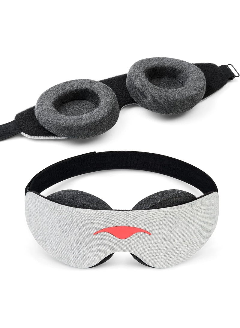 Relex Sleep Slim Mask, Ultra-Lightweight Blackout Eye Mask, Slim Comfort Design, Zero Eye Pressure, Infinitely Adjustable Eye Cups, Perfect for Side ers - Image 1