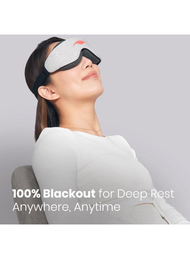 Relex Sleep Slim Mask, Ultra-Lightweight Blackout Eye Mask, Slim Comfort Design, Zero Eye Pressure, Infinitely Adjustable Eye Cups, Perfect for Side ers - Image 2