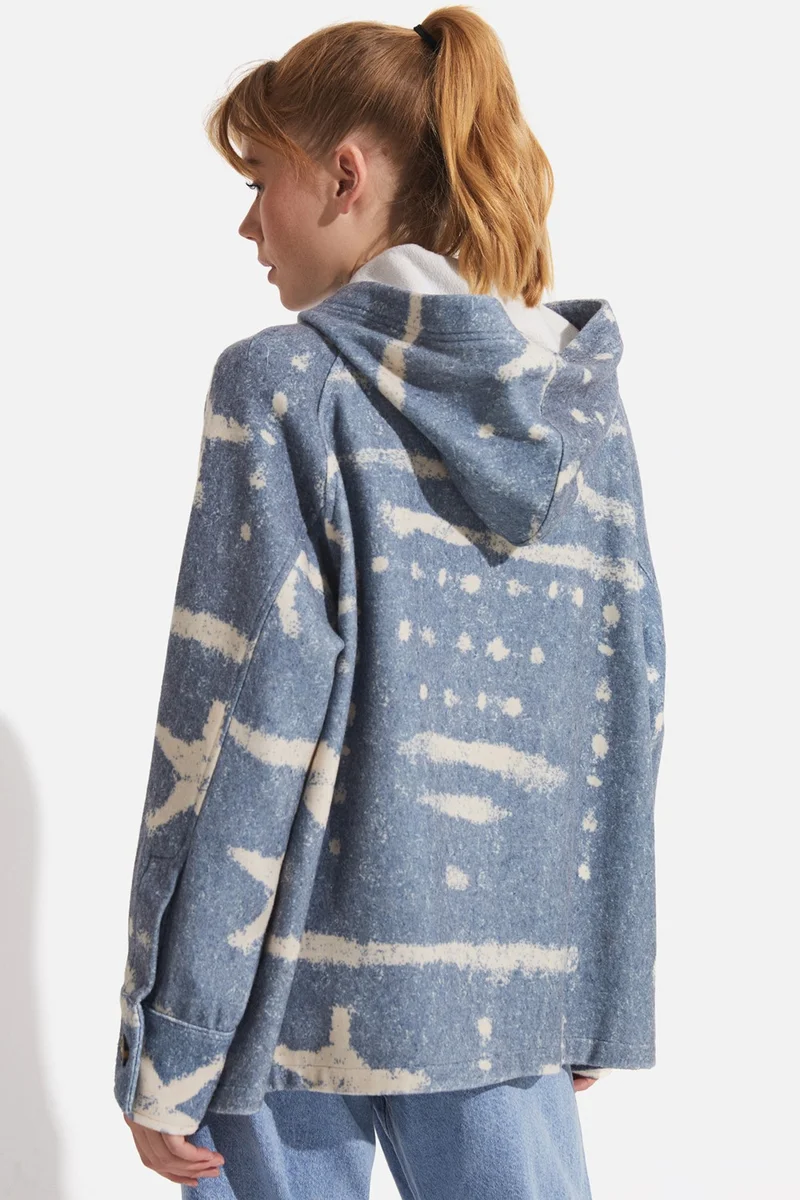JUNE Patterned Hooded Jacket