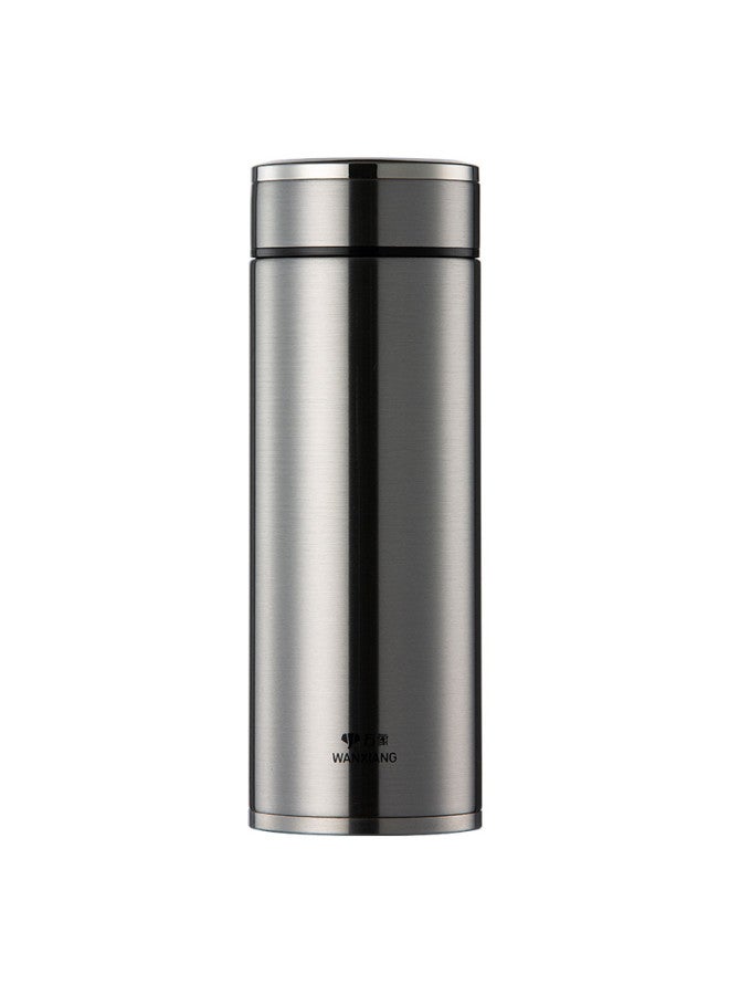 Wanxiang Insulated Mug For Men, Car-friendly Large Capacity Water Bottle H11l Gift Box Silver 500ml Business Tumbler With Filter Tea Cup - Image 3
