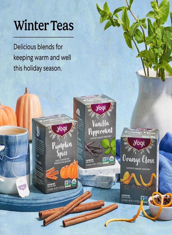 Yogi Tea Vanilla Peppermint - 16 Bags per Pack (4 Packs) - Herbal Peppermint Vanilla to Support Healthy Digestion - Limited Edition Holiday Digestive Tea with Peppermint, Ginger & More - Image 5